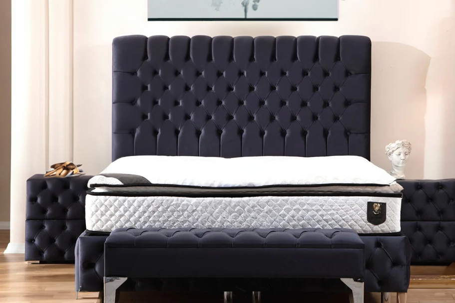 LIT COFFRE Luna Gris Anthracite