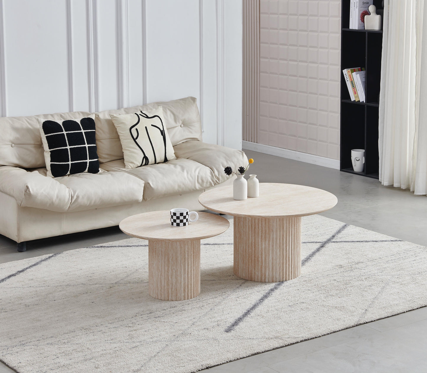 Table basse «Gigogne» Duo Beige