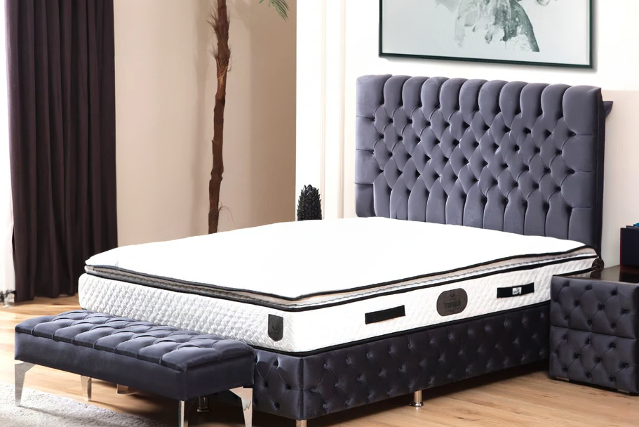 LIT COFFRE Luna Gris Anthracite