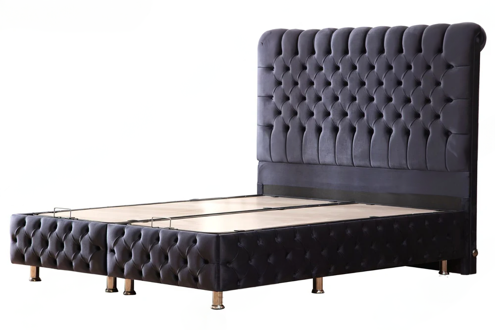 LIT COFFRE Luna Gris Anthracite