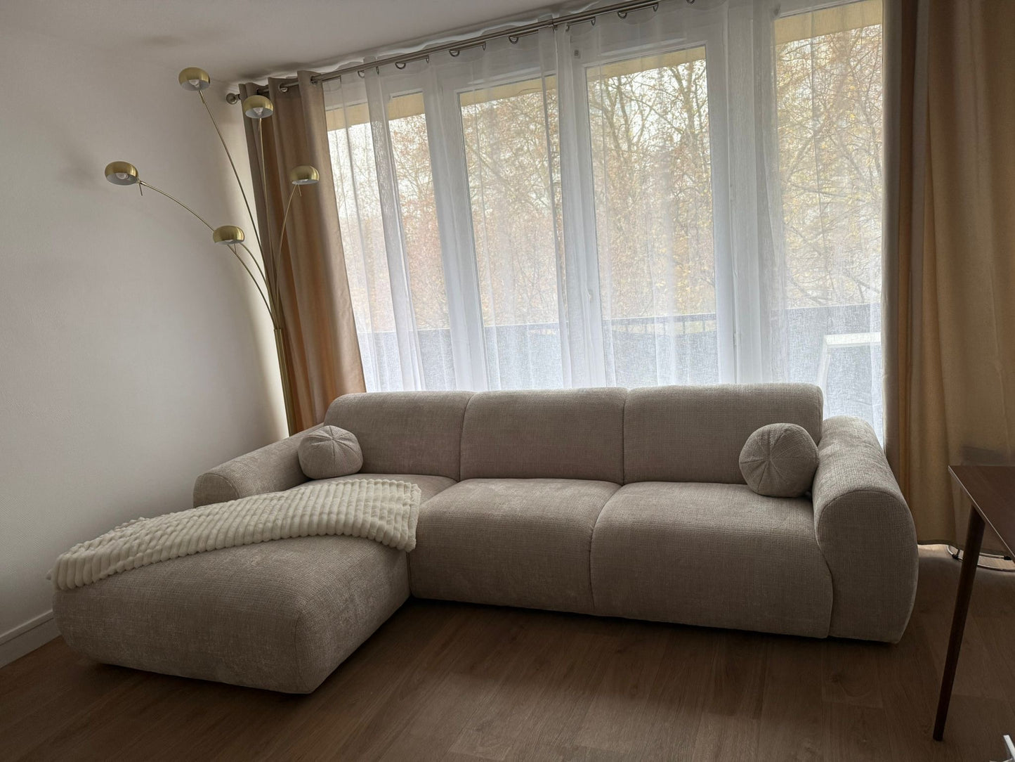 Canapé CLOUD en tissu marbella beige