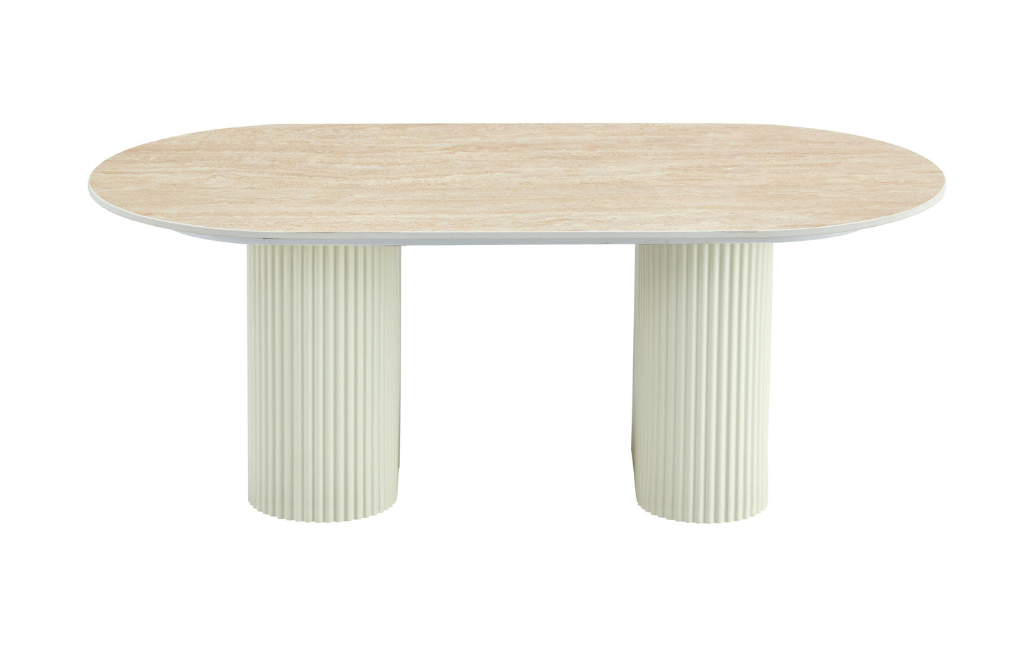 Table basse «Roxy» Céramique Travertin Mat 120x60x45 cm