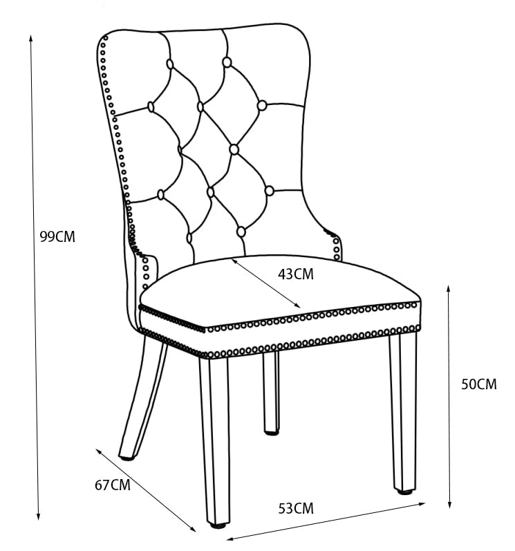 CHAISE POIGNEE RECTANGLE CHROME NOIR