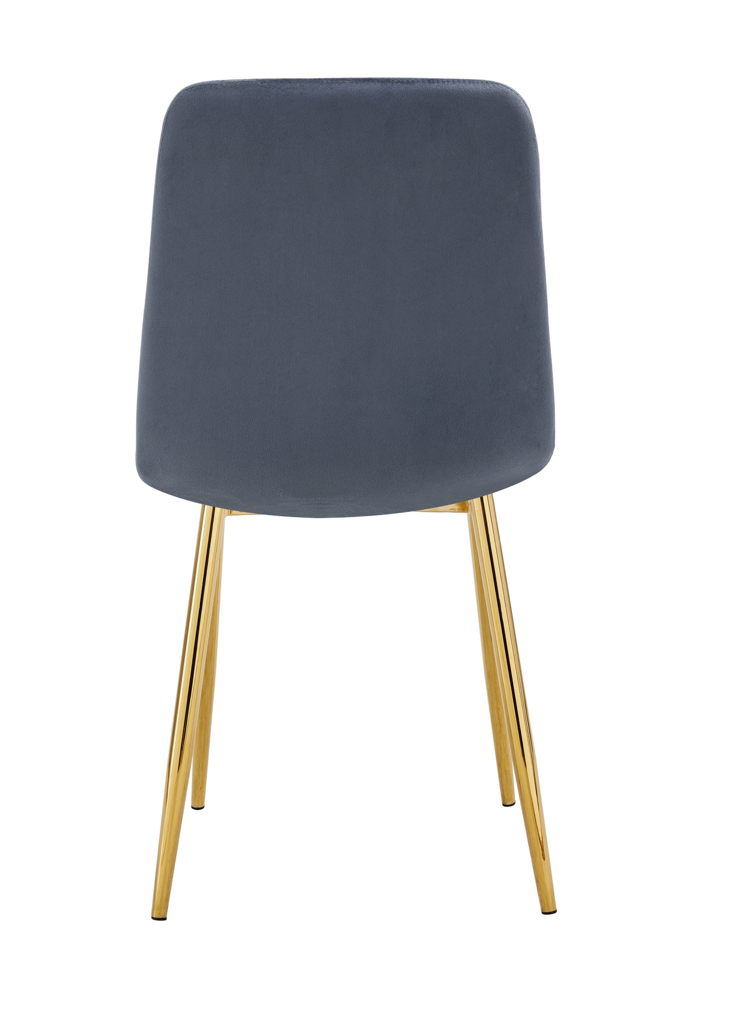 CHAISE ELISA PIED GOLD VELOURS ANTHRACITE