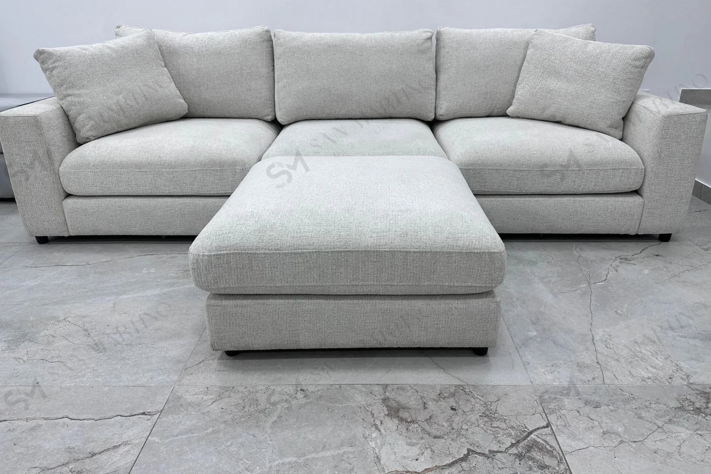 Canapé modulable Julia 3+1 en Chenille