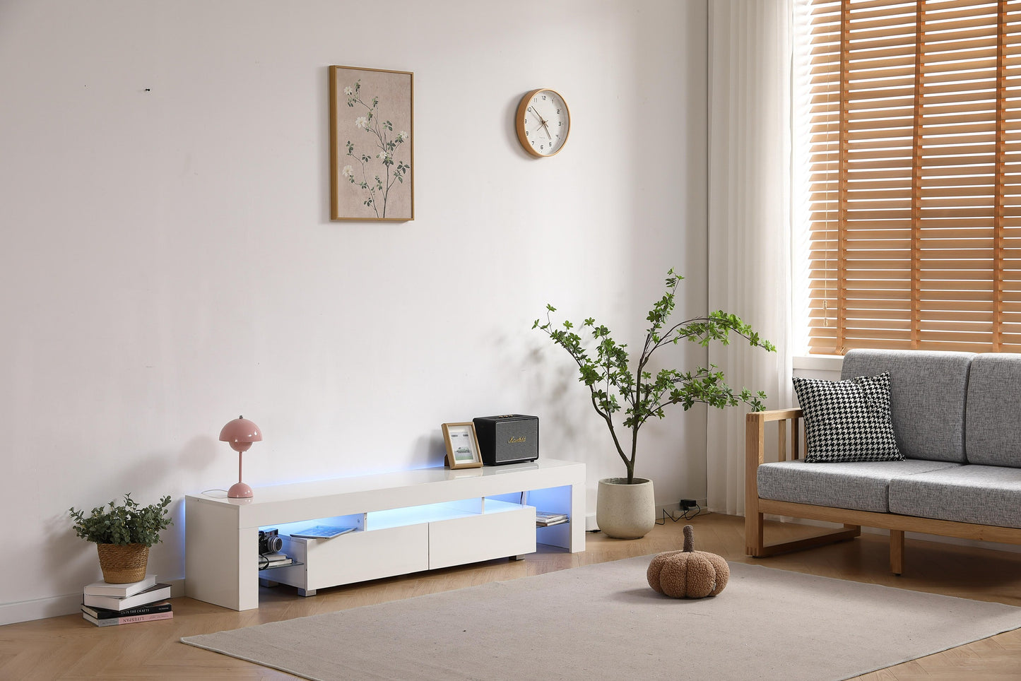 Meuble TV LED « Eclipse» 180x35x38 cm