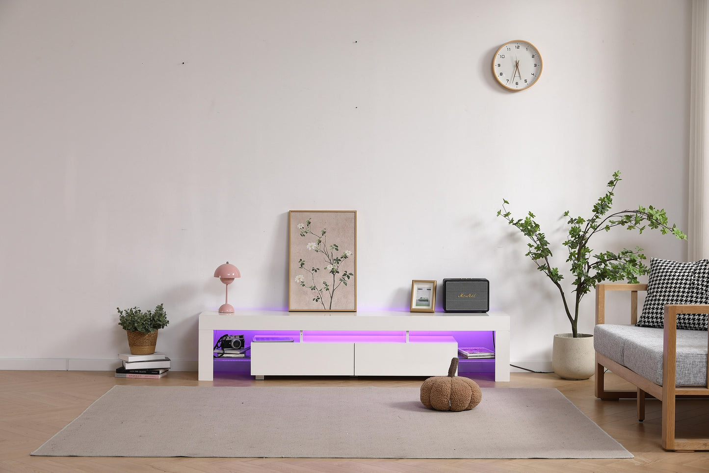 Meuble TV LED « Eclipse» 180x35x38 cm