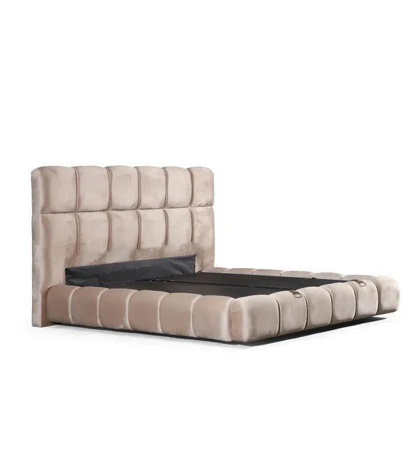 Lit Coffre Bubble en taupe