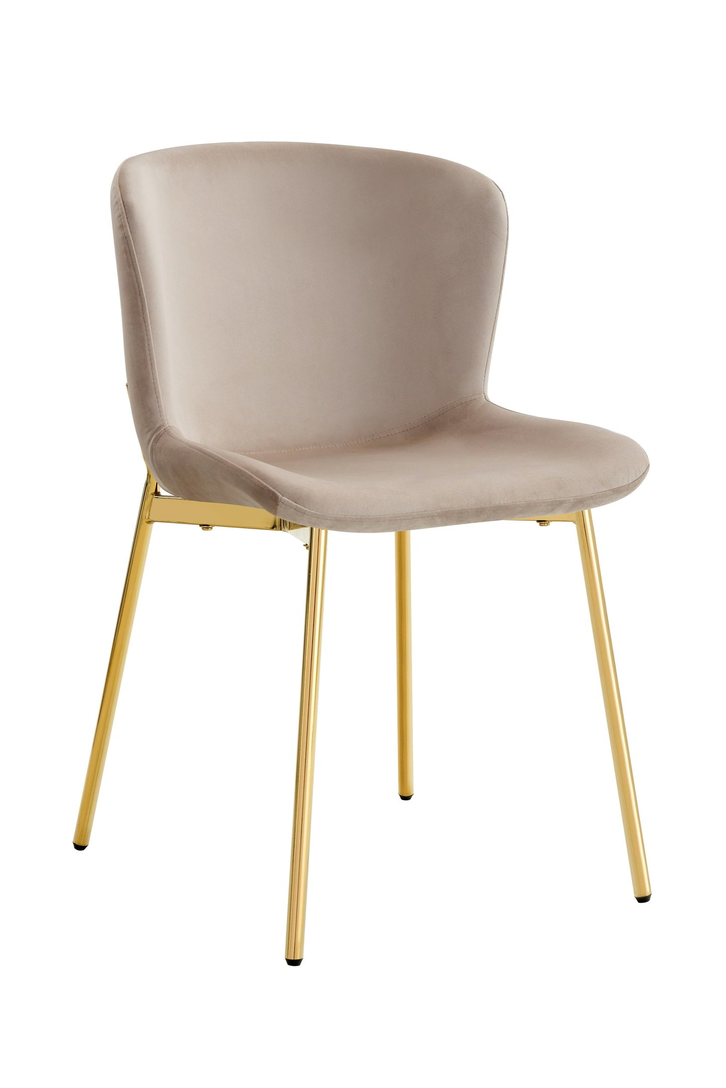 Chaise "Hailey" Noir Pied Gold (Noir, Gris, Moka, Écru)