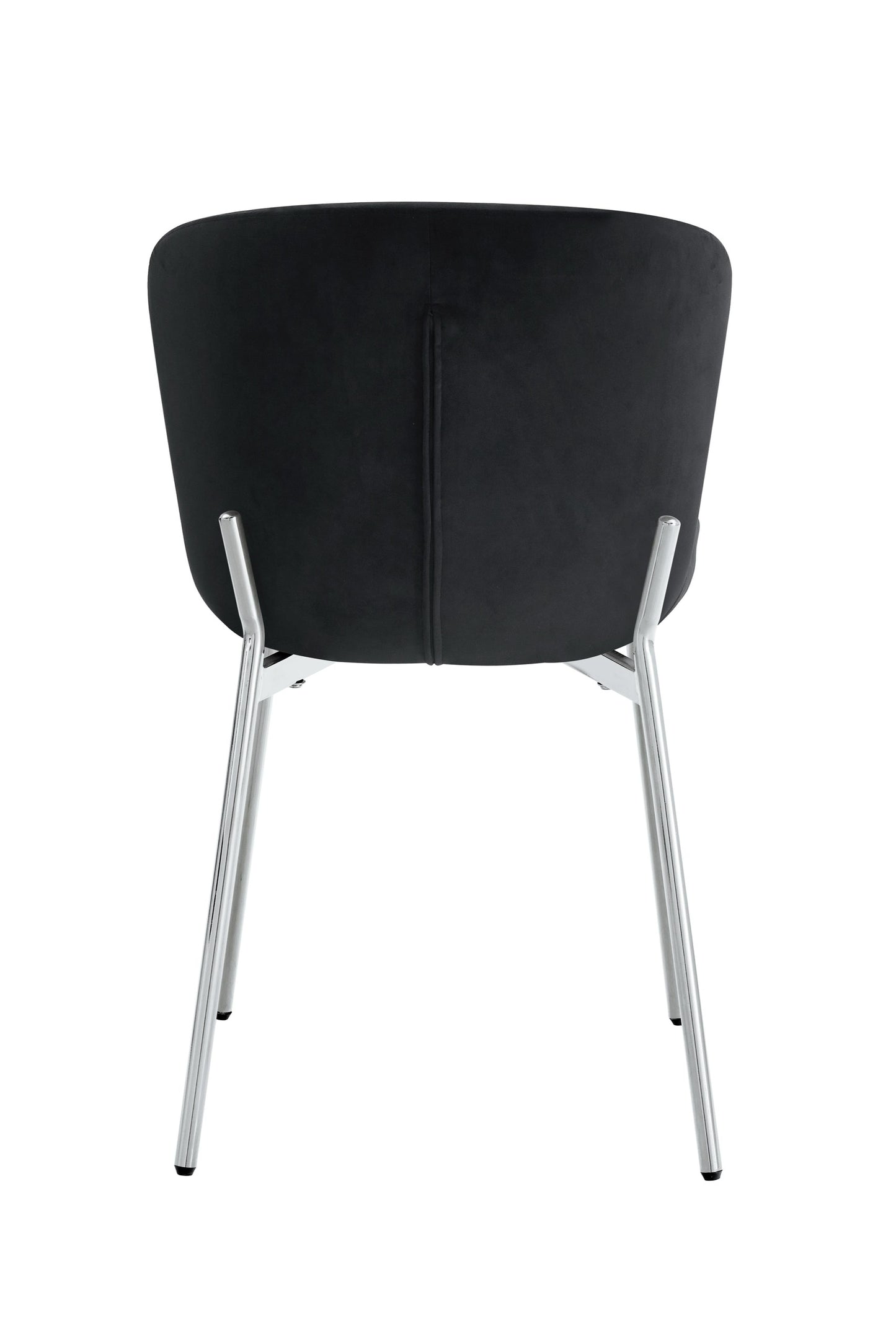 Chaise "Hailey" Gris Pied Chrome (Gris, Écru, Moka, Noir)