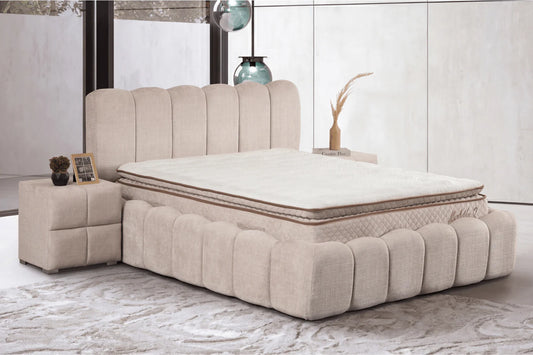 Lit Coffre ALYA - beige Marbella