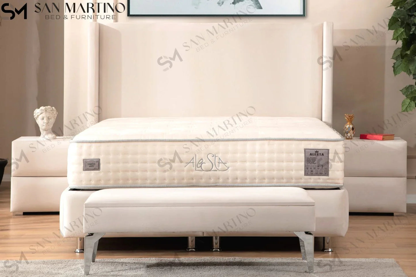 Lit coffre Coco + Matelas 25cm ferme