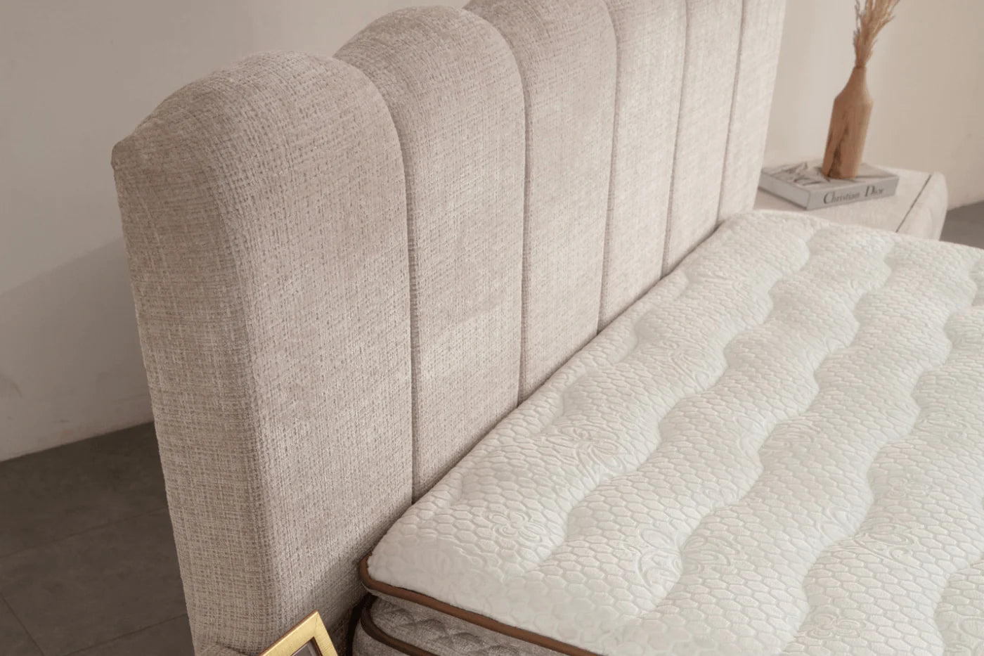 Lit Coffre ALYA - beige Marbella