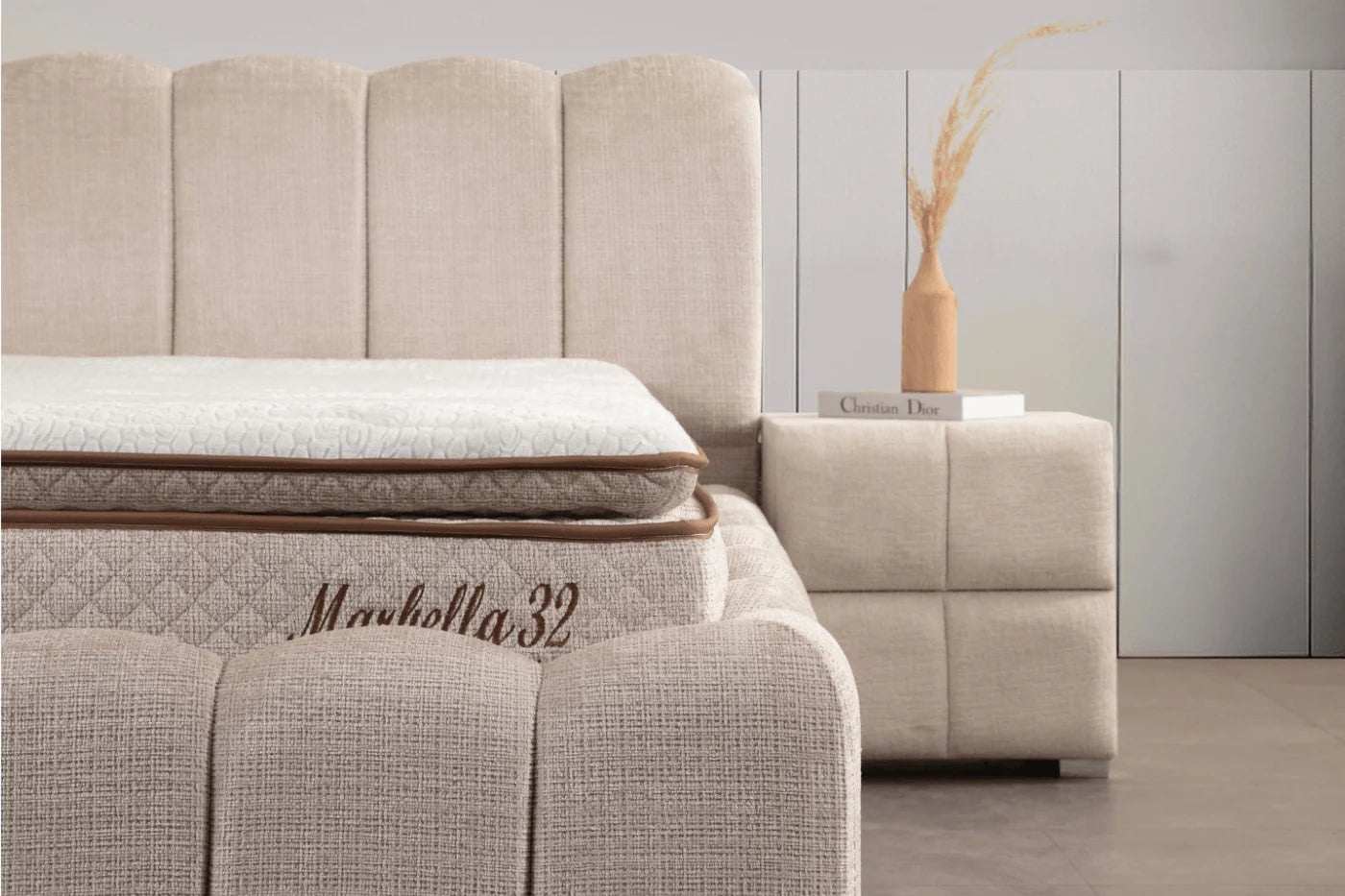 Lit Coffre ALYA - beige Marbella