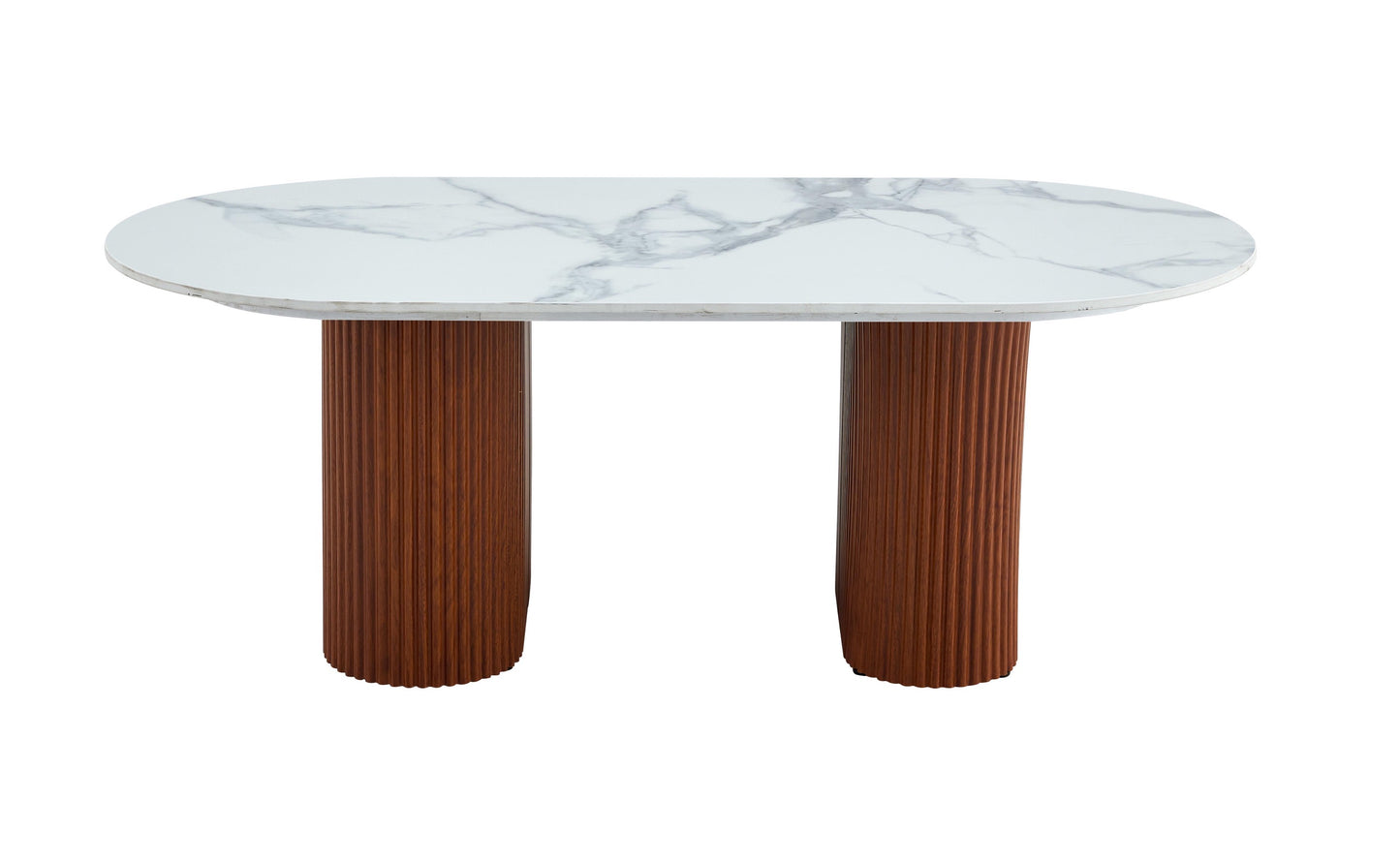 Table basse «Roxy» Céramique Marbre Blanc 120x60x45 cm