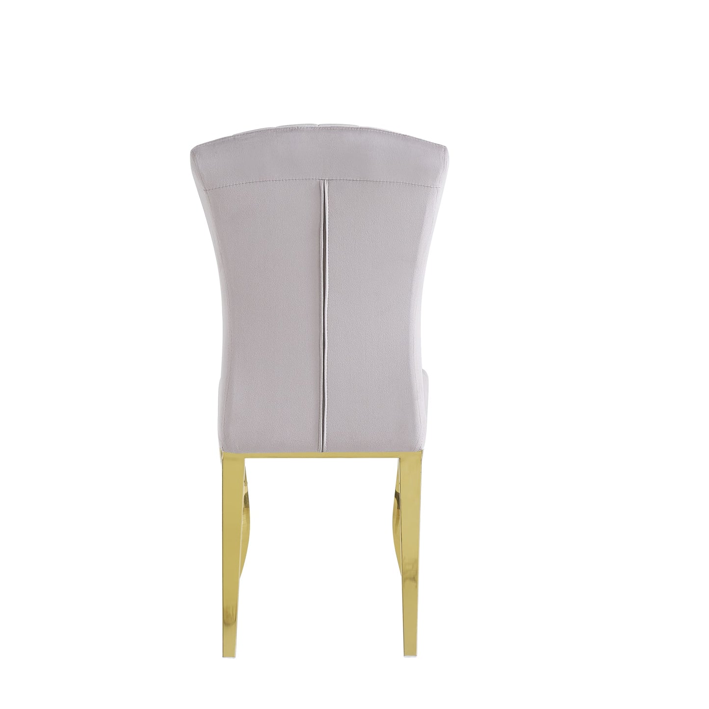 Chaises baroque Louis pied gold tissu velours moka