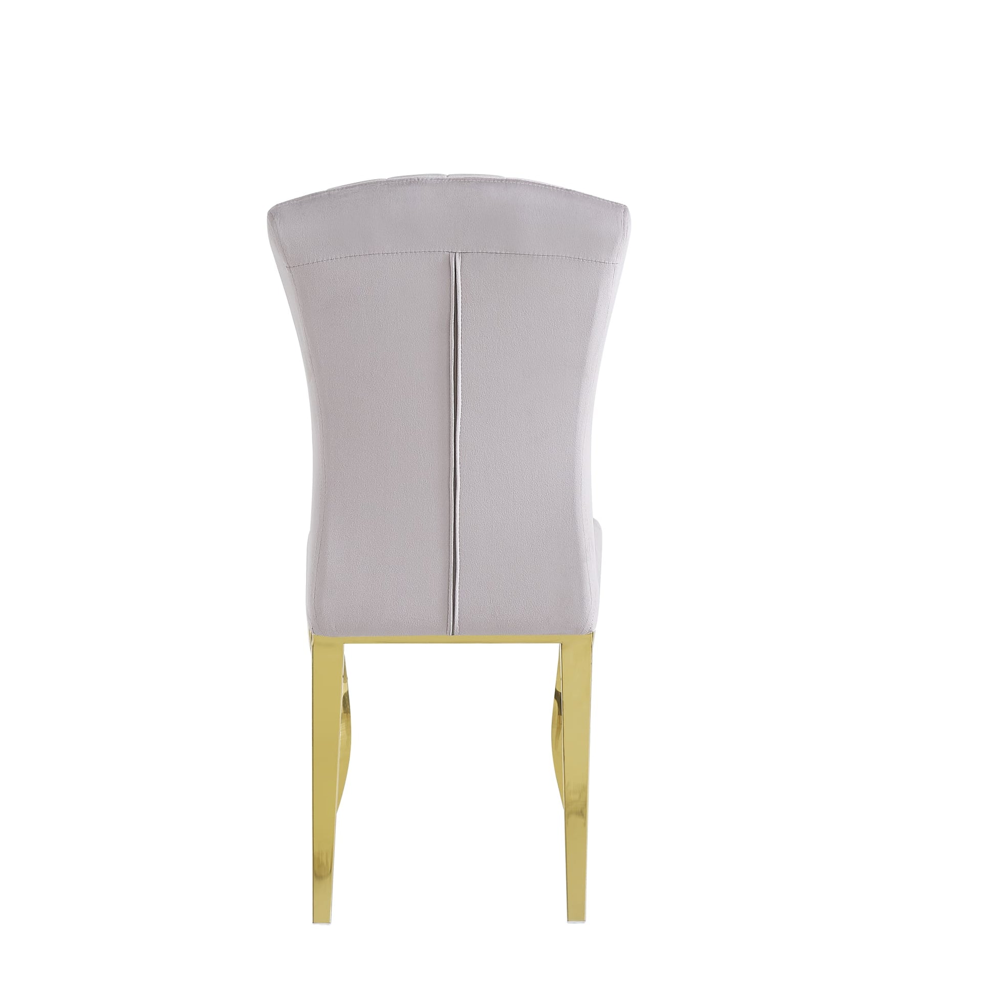 Chaises baroque Louis pied gold tissu velours moka