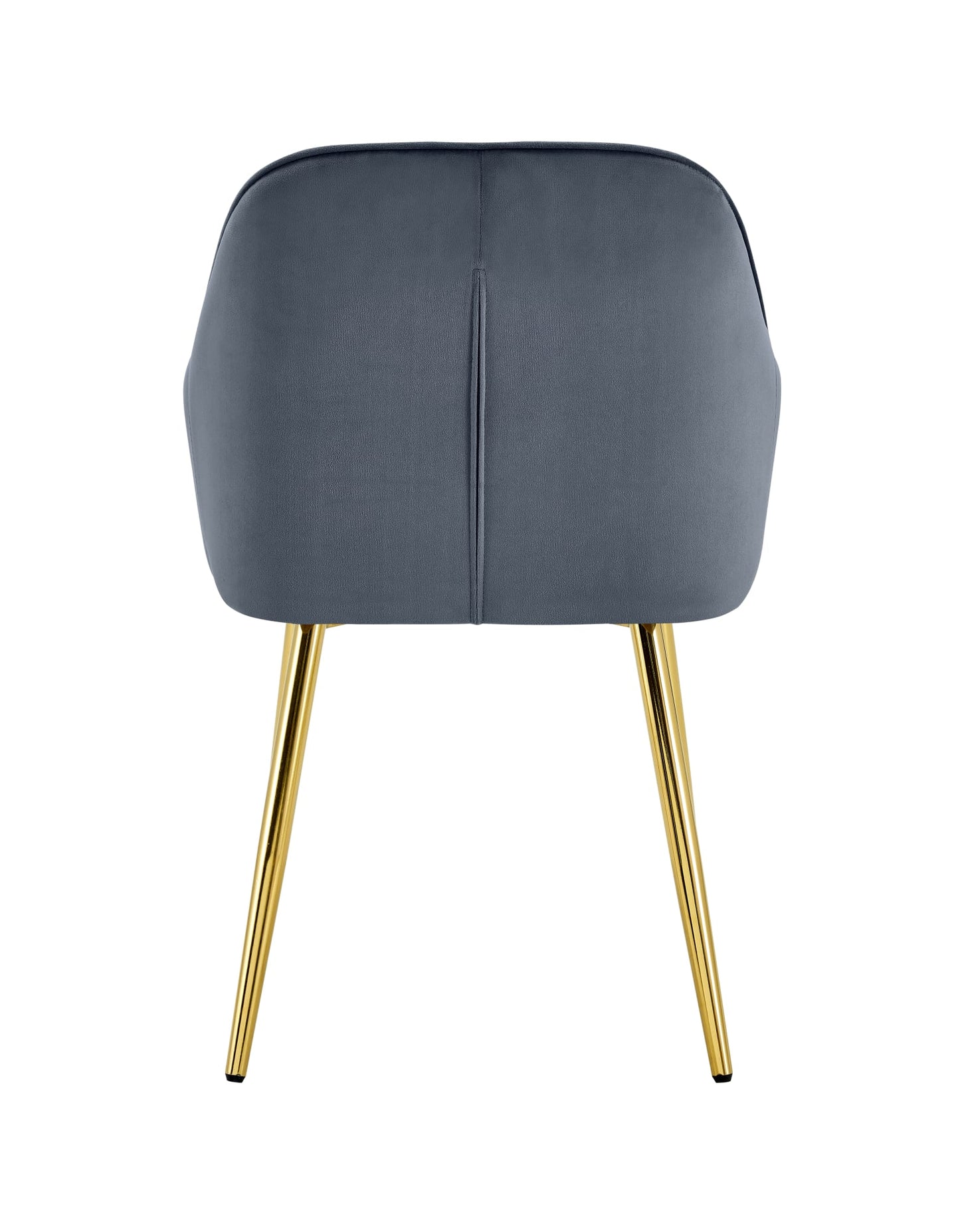 CHAISE PAMS PIED GOLD VELOURS ANTHRACITE