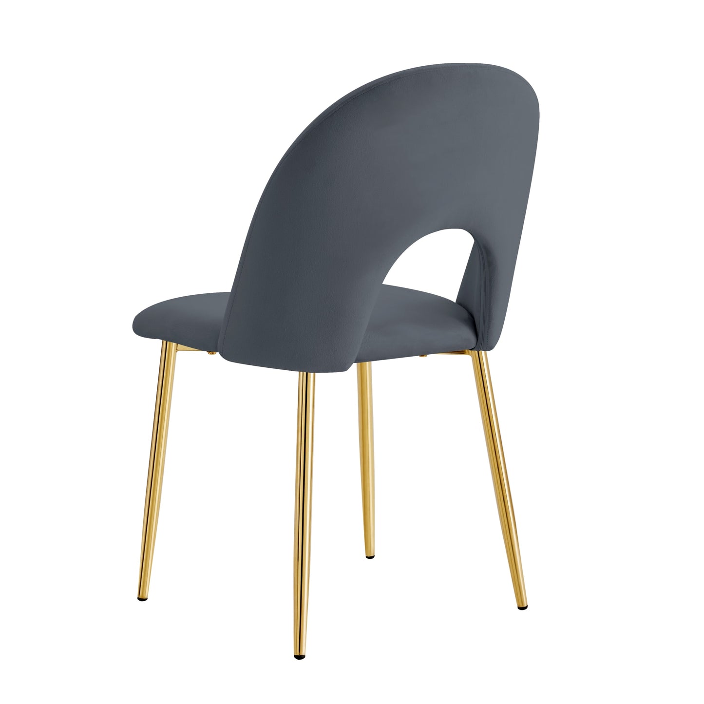 CHAISE TEDDY GOLD VELOURS ANTHRACITE