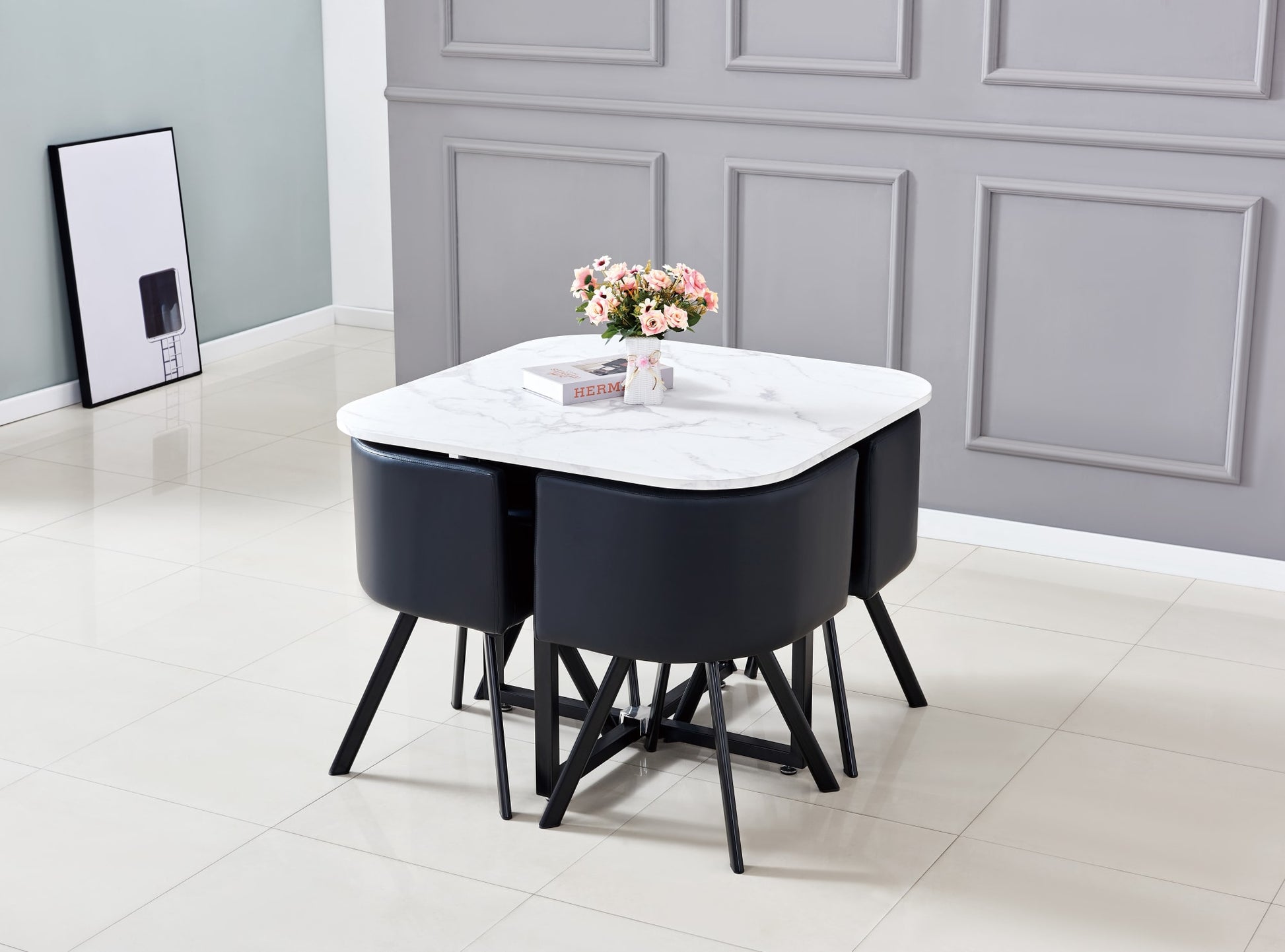 Ensemble Table et 4 Chaises VENDOME - Modernité et élégance