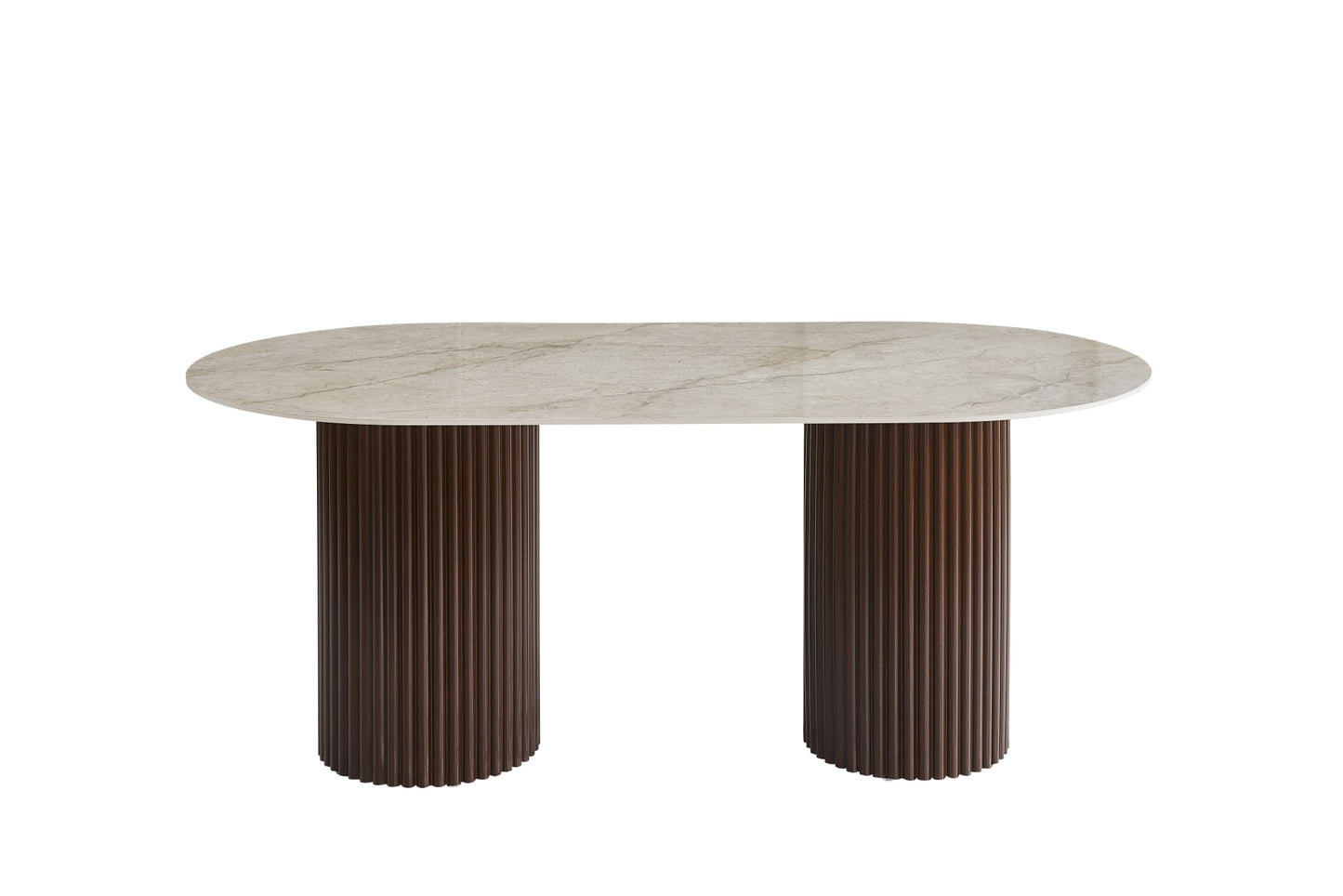 TABLE A MANGER KEYSHA PIED NOYER PLATEAU CERAMIQUE SHAKESPEARE GRIS
180cm