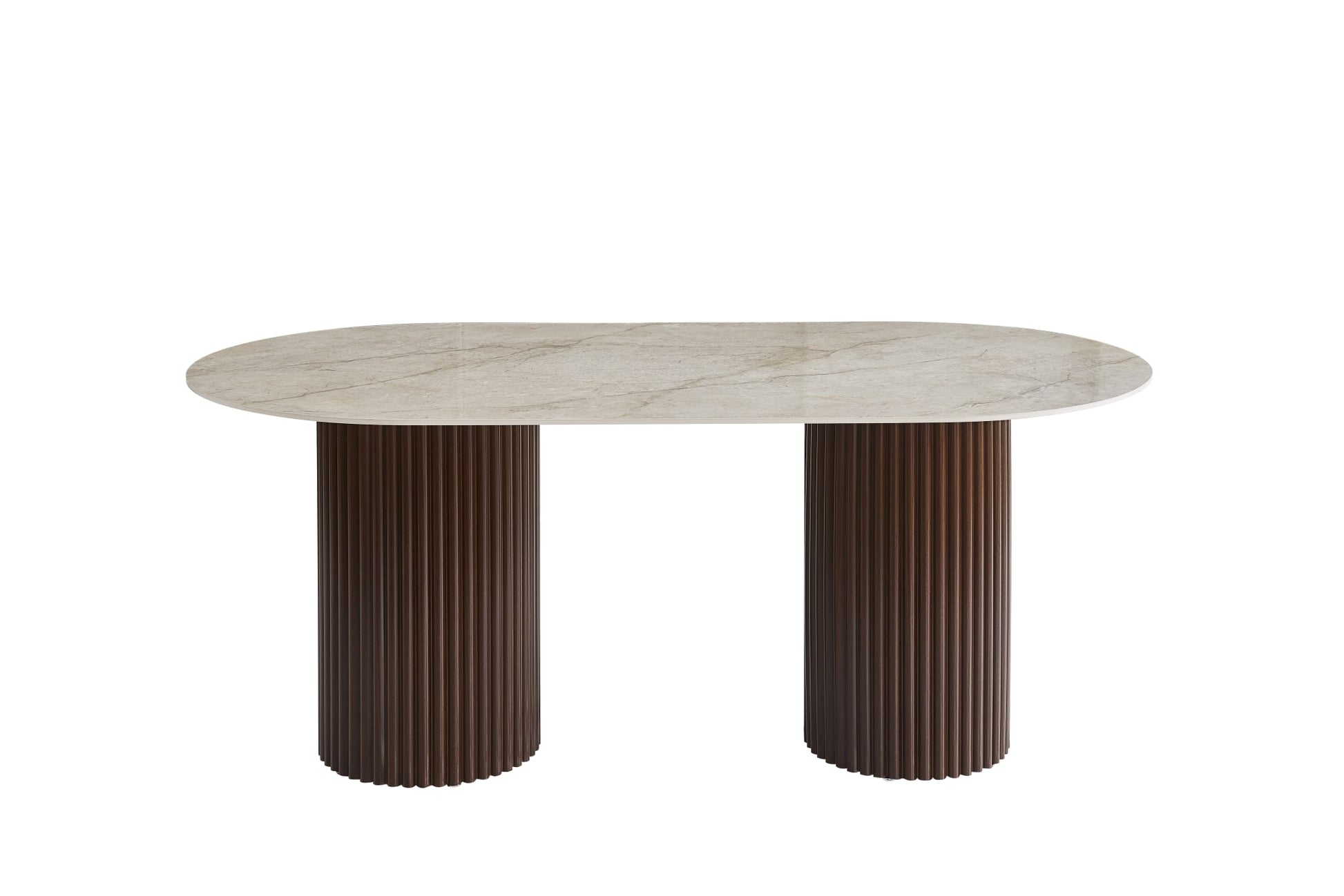 TABLE A MANGER KEYSHA PIED NOYER PLATEAU CERAMIQUE SHAKESPEARE GRIS
160cm