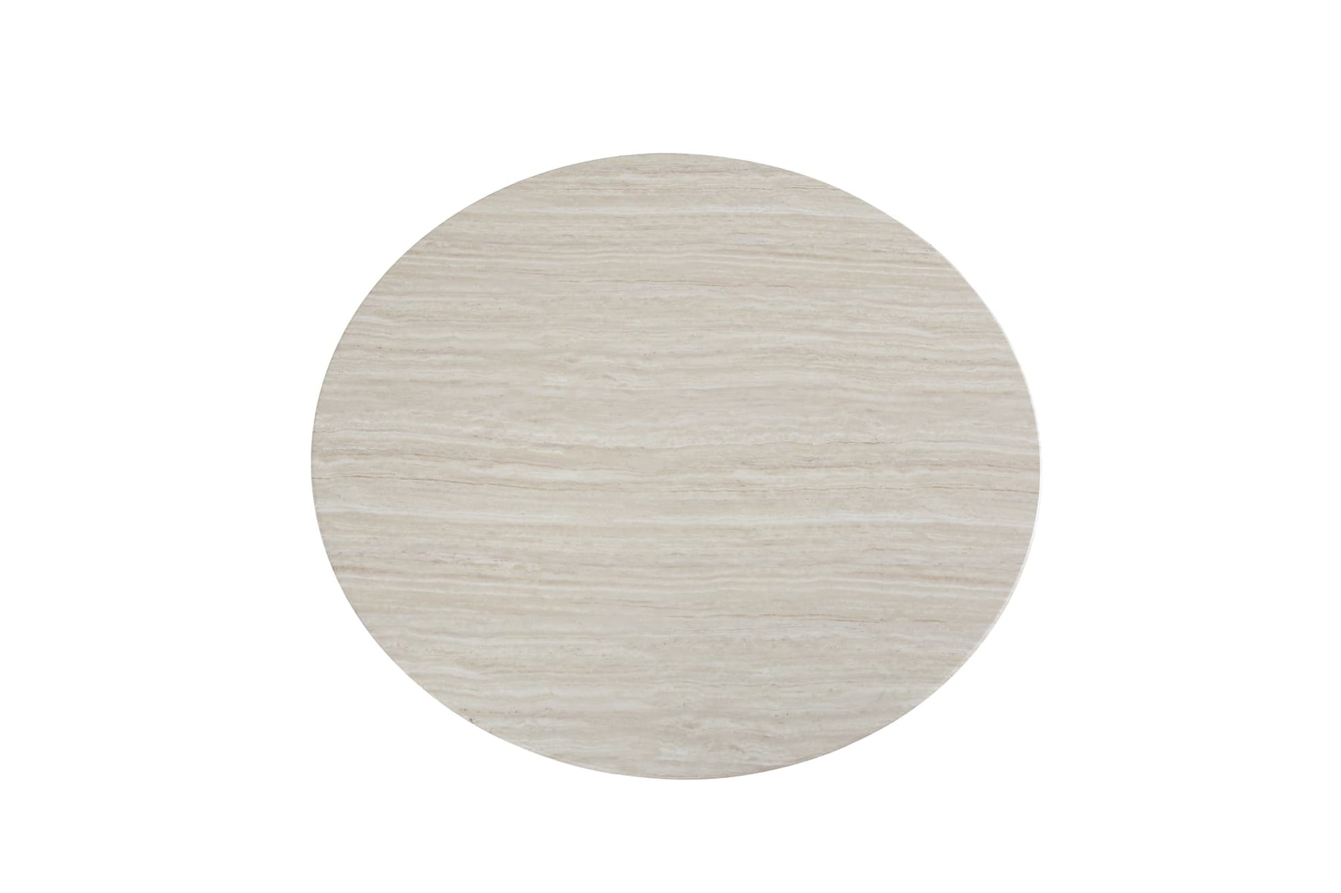 TABLE A MANGER BAIETAA CERAMIQUE EFFET TRAVERTIN PIED TRAVERTIN 120x75CM