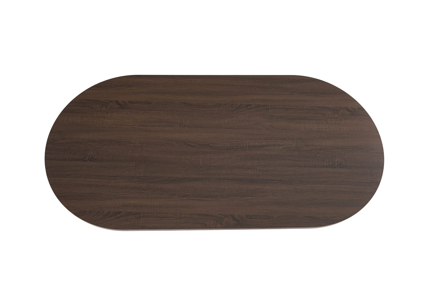 TABLE A MANGER NEW ANNA PIED EFFET NOYER PLATEAU EFFET NOYER 180x90x75cm