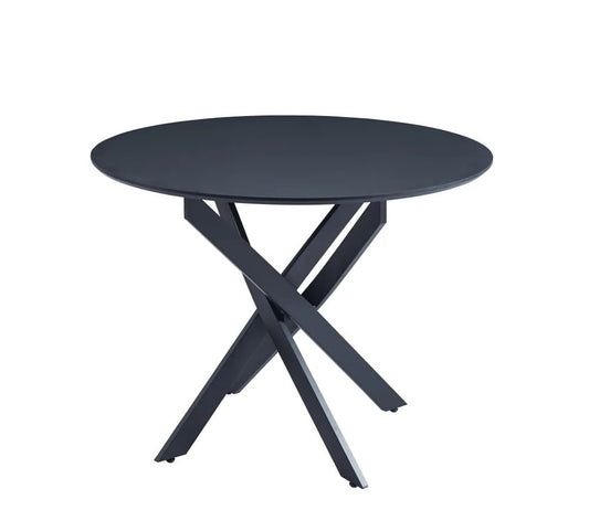 TABLE A MANGER EN BOIS JESSICA PIEDS METAL NOIR