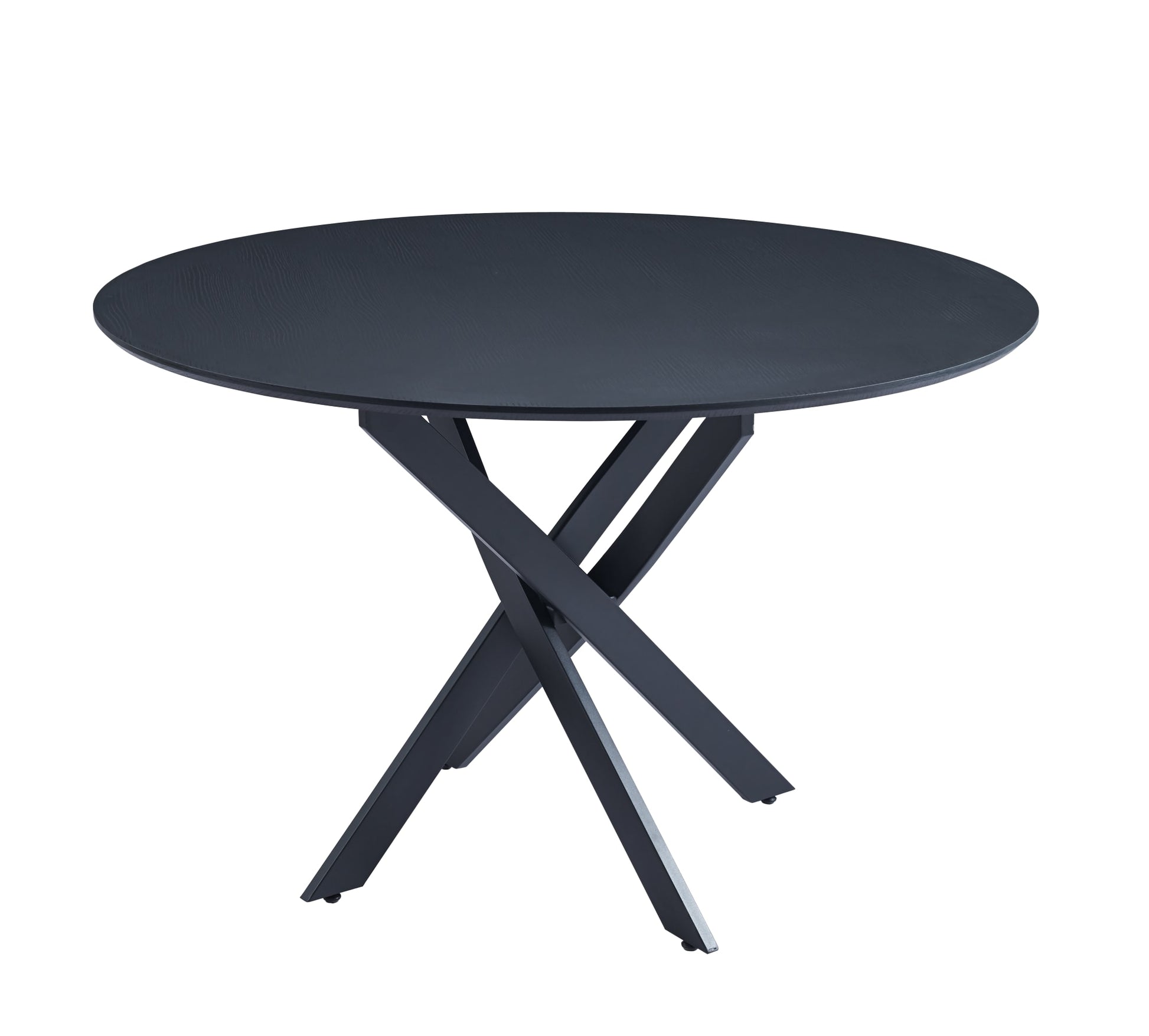 TABLE A MANGER EN BOIS JESSICA PIEDS METAL NOIR