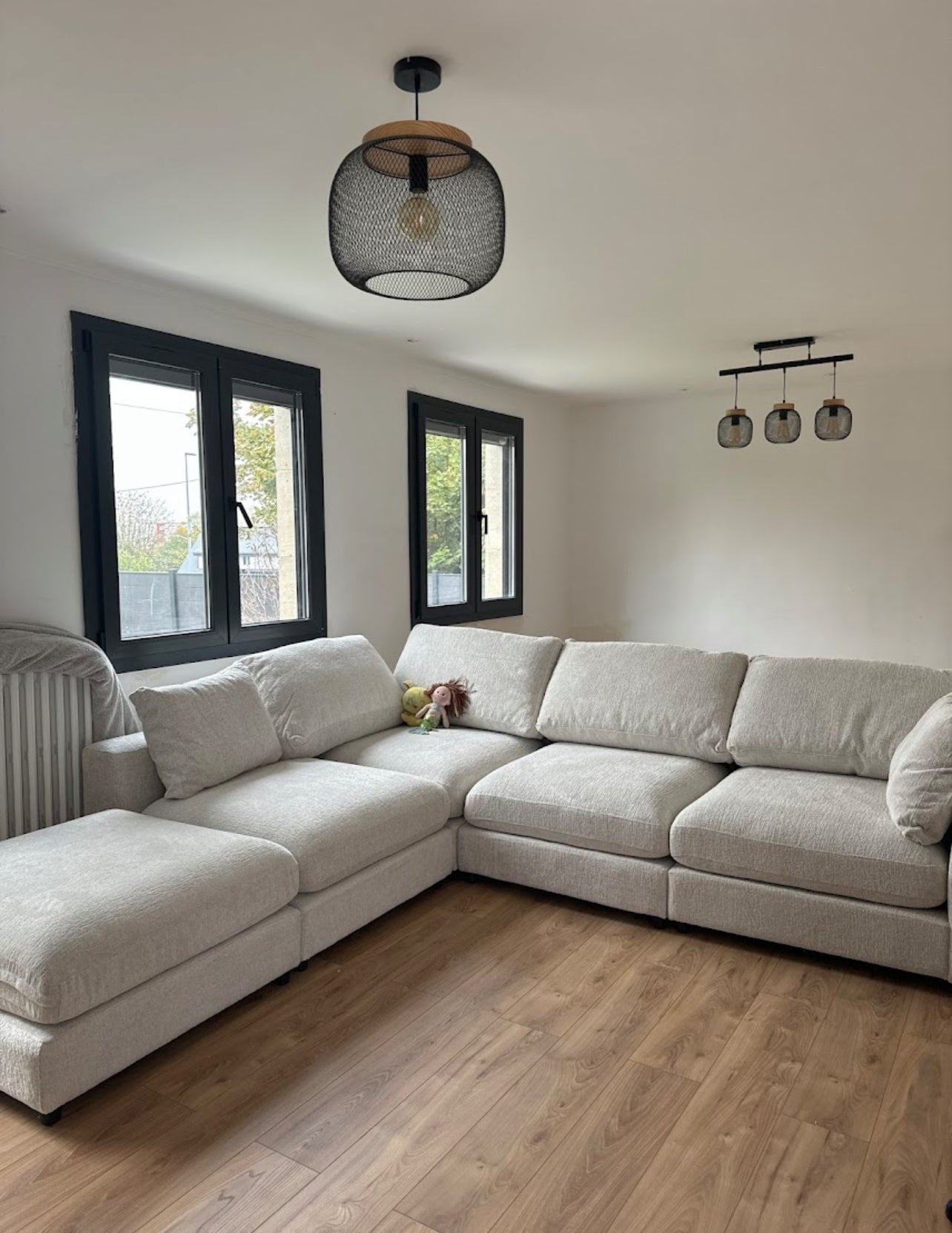 Canapé modulable Julia 4+1 en Chenille