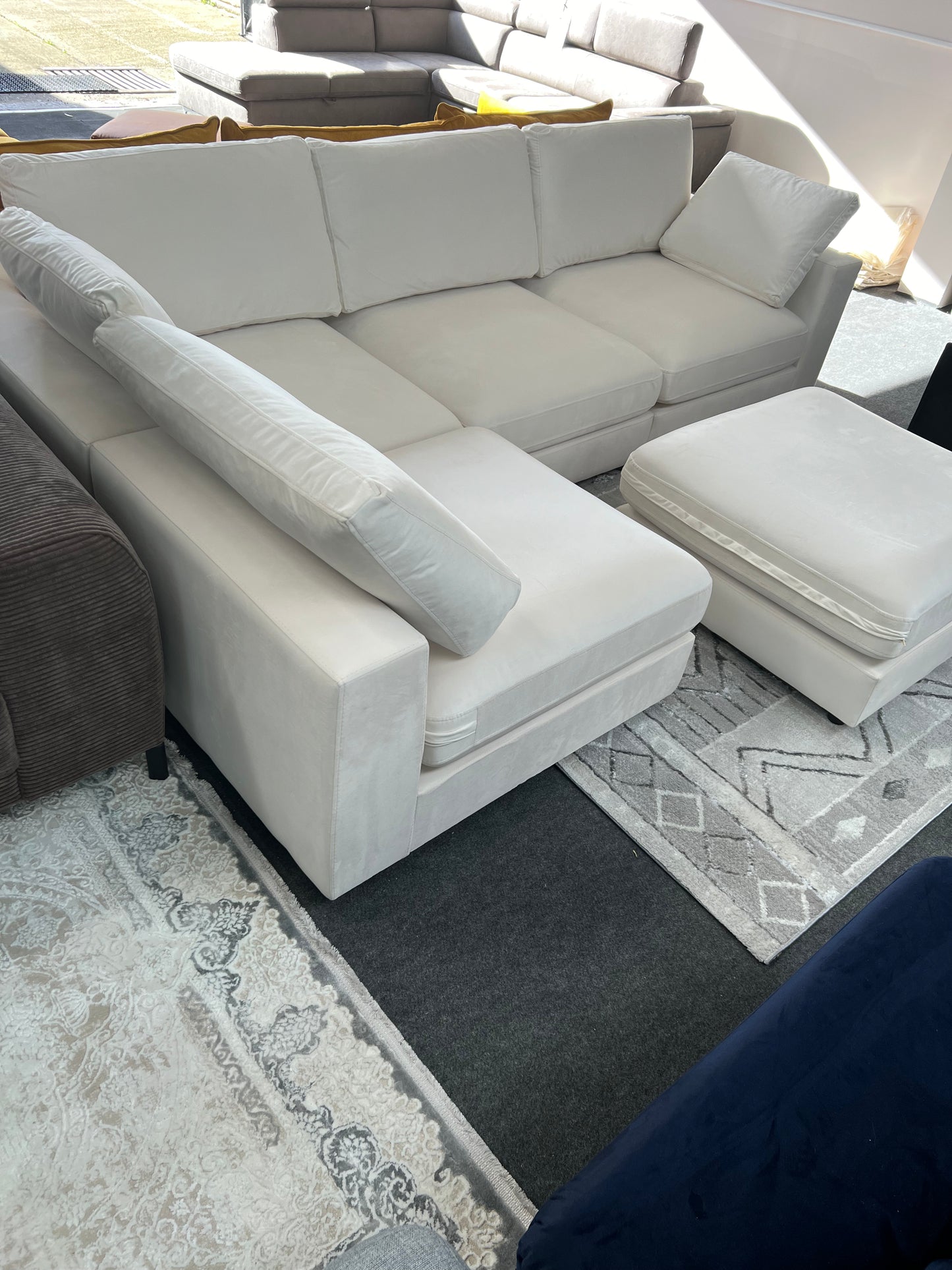 Canapé modulable Julia 4+1 en Velours