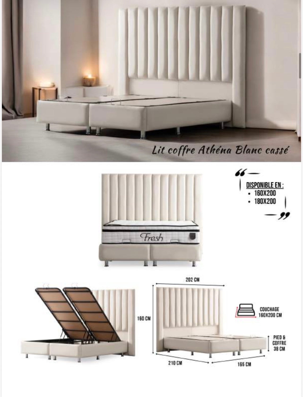 LIT COFFRE ATHENA