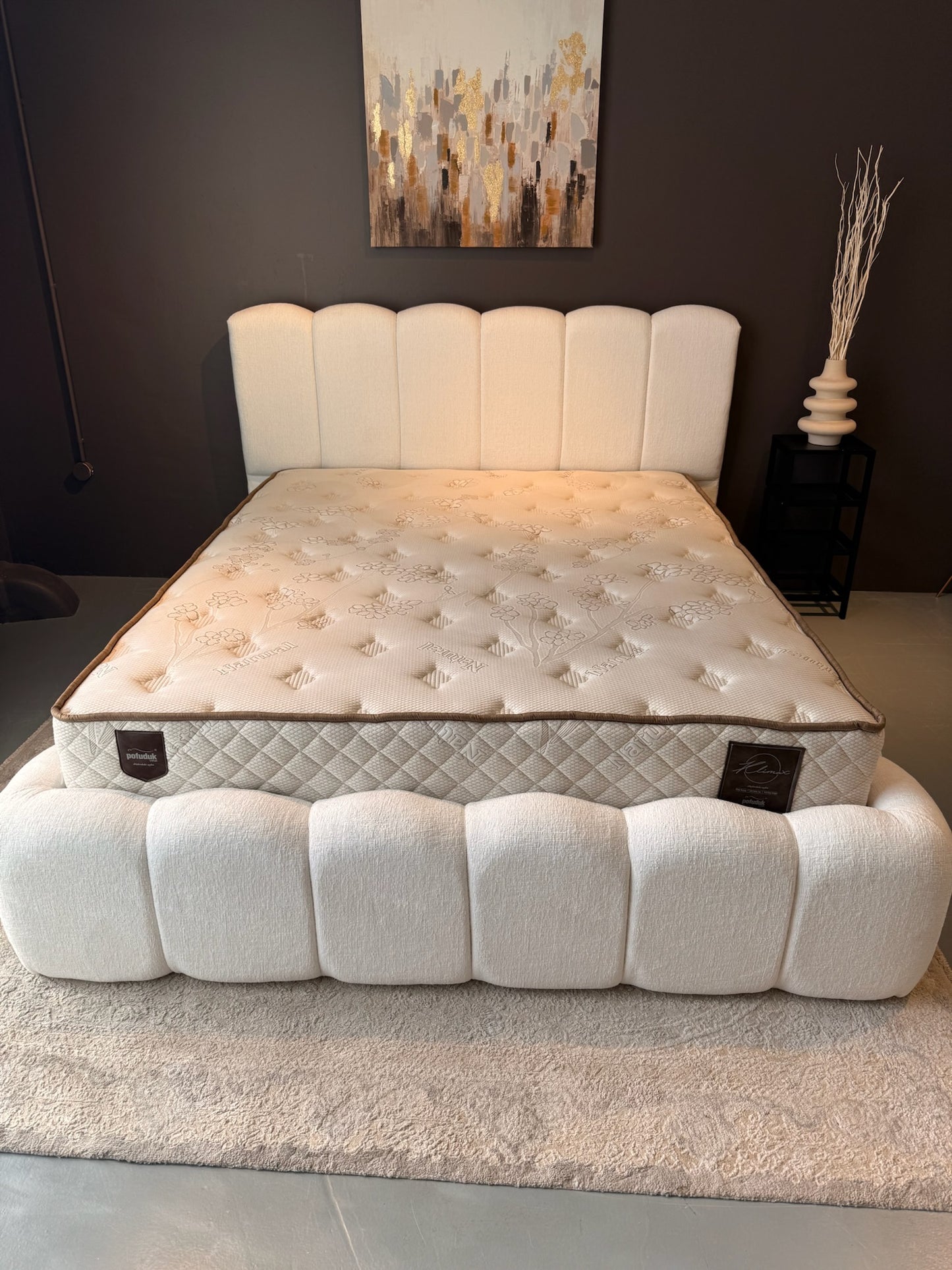 LIT COFFRE ALYA BLANC CHENILLE