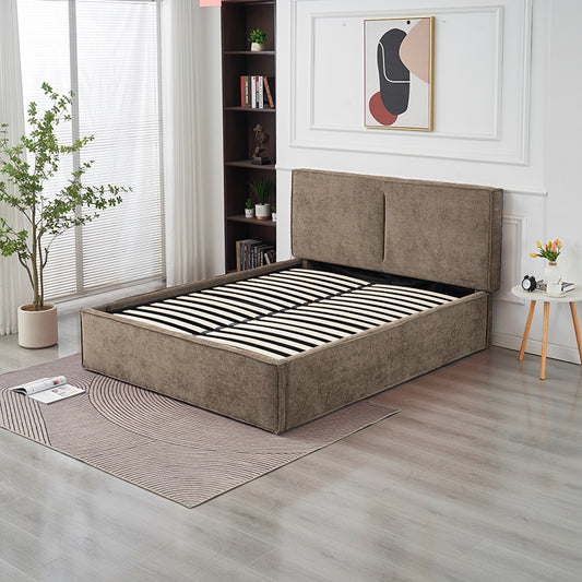Lit Coffre Olivia Moka – Tissu Chenille