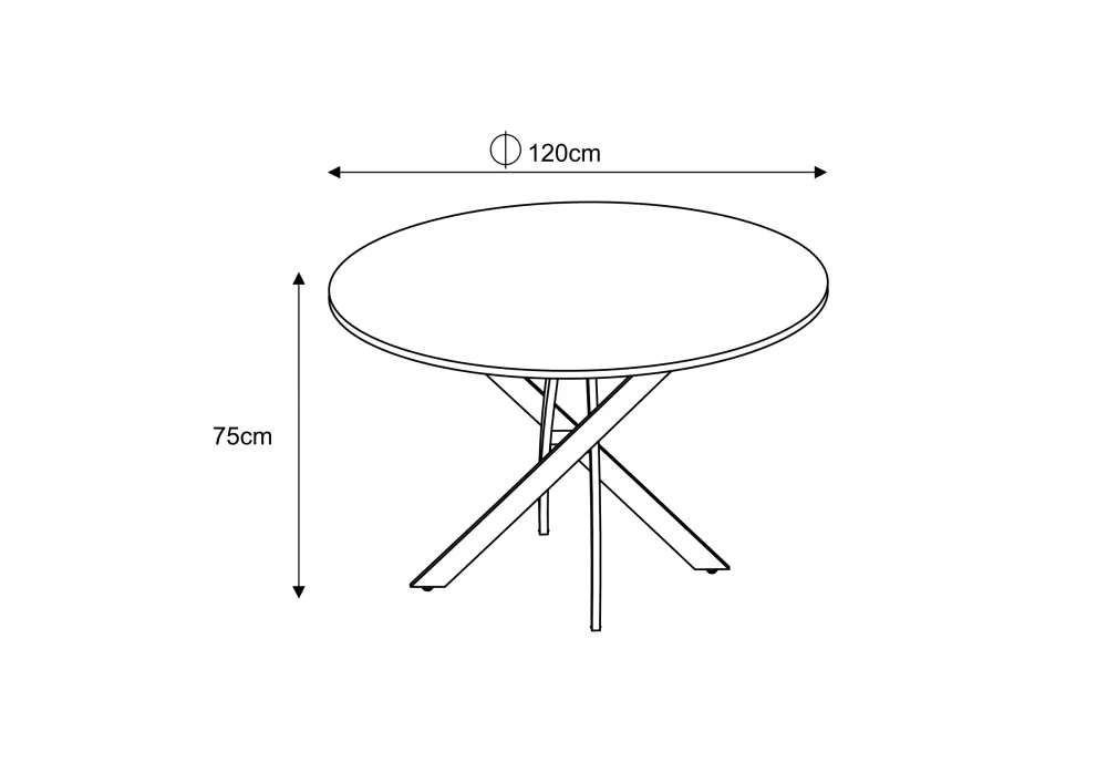 TABLE REPAS JESSICA GOLD MARBRE NOIR 120X75 cm