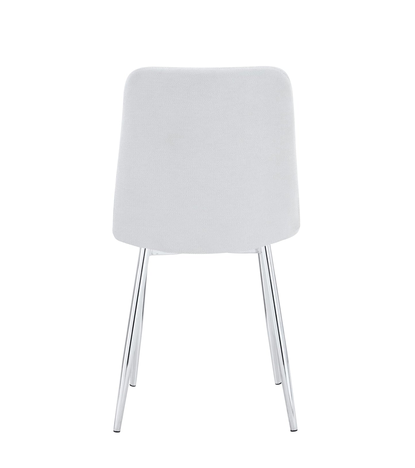 CHAISE ELISA PIED CHROME SERGE GRIS