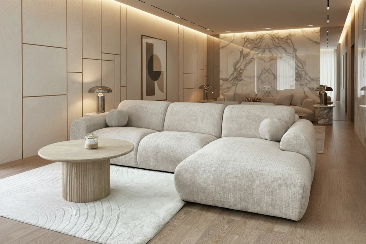 Canapé CLOUD en tissu marbella beige