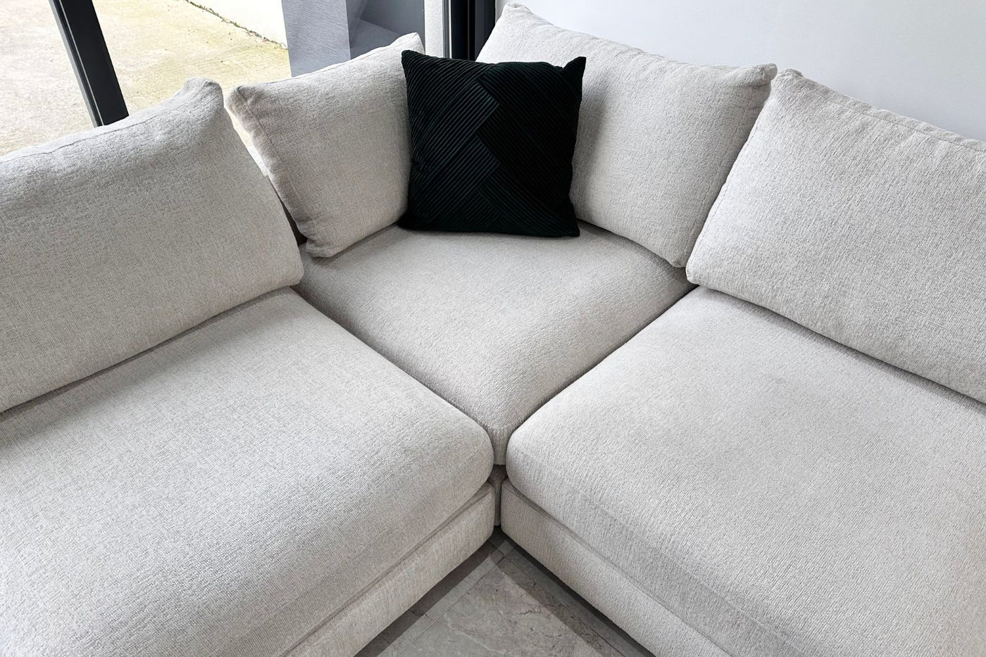 Canapé modulable Julia 4+1 en Chenille