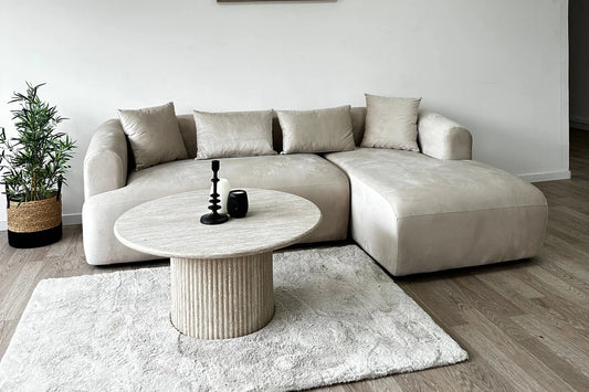 Canapé ELA en velours Beige