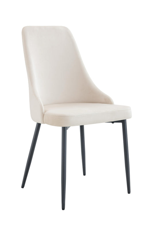 Chaise "Belize" Pied Métal Noir Couleurs Disponibles