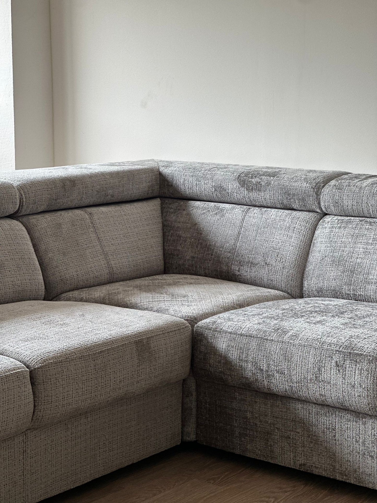 Canapé Karola Convertible Tissu Marbella Gris Anthracite