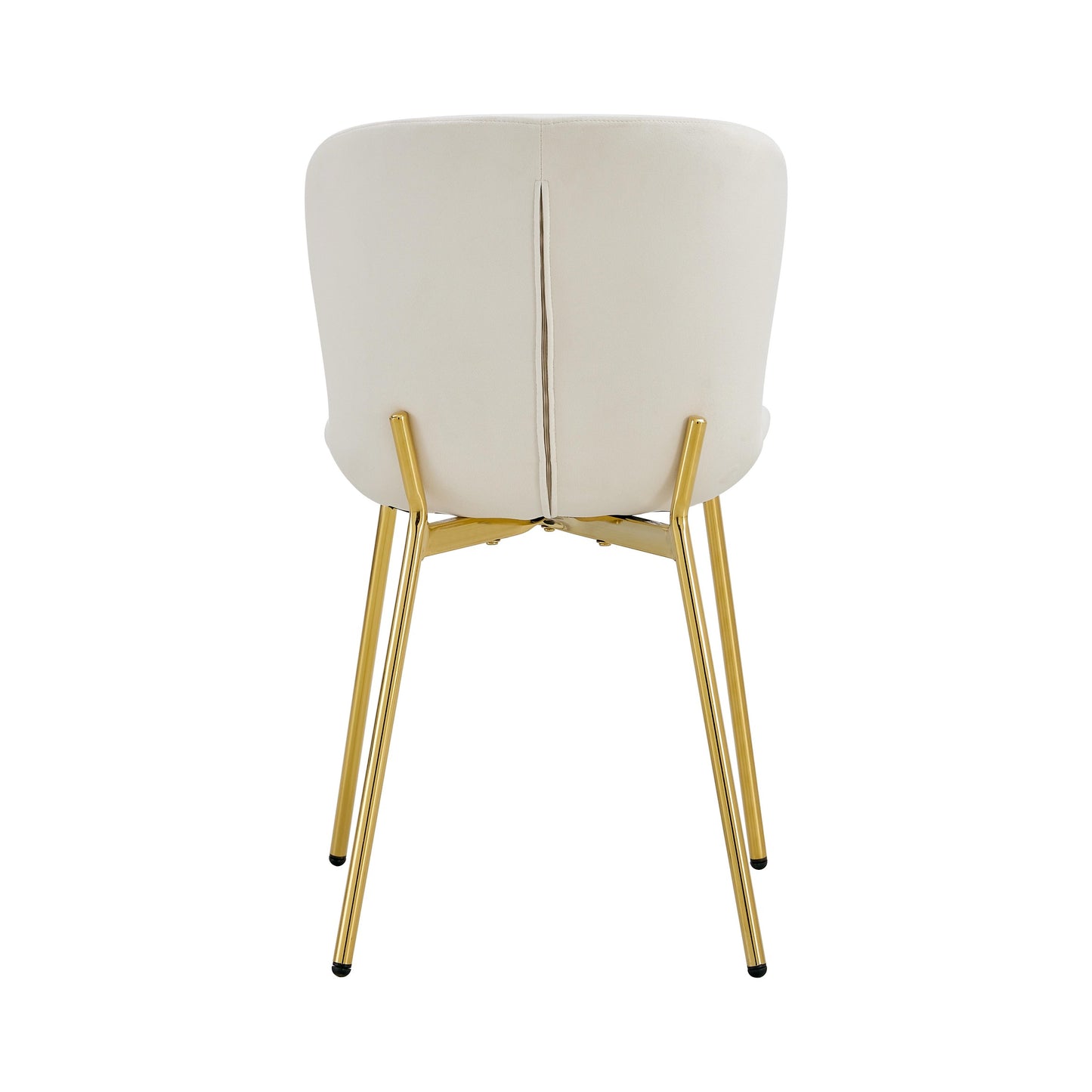 Chaise "Hailey" Noir Pied Gold (Noir, Gris, Moka, Écru)