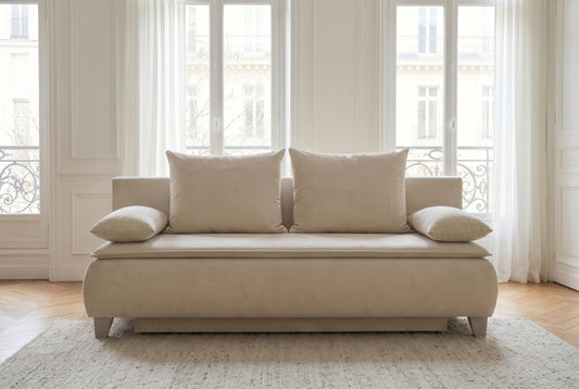 Canapé convertible CALGARY – Tissu Chenille