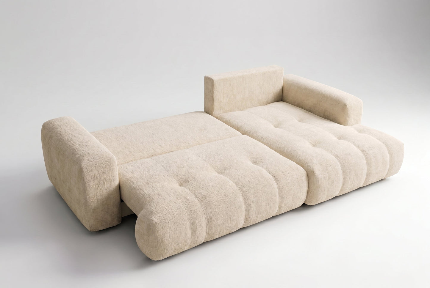 Canapé d'angle YUKI – Tissu Chenille
