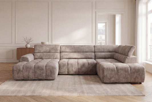 Canapé panoramique ZONDA – Tissu Chenille