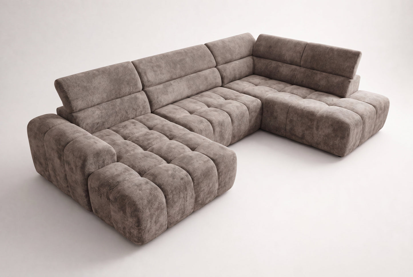 Canapé panoramique ZONDA – Tissu Chenille