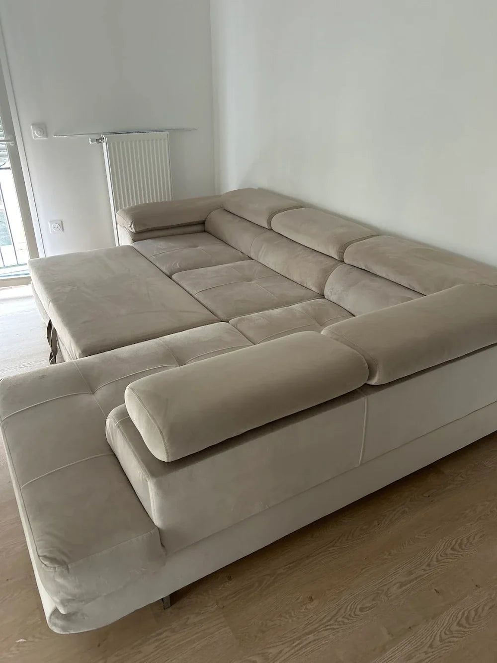 Canape convertible Marion gris | Meubles Ubaud